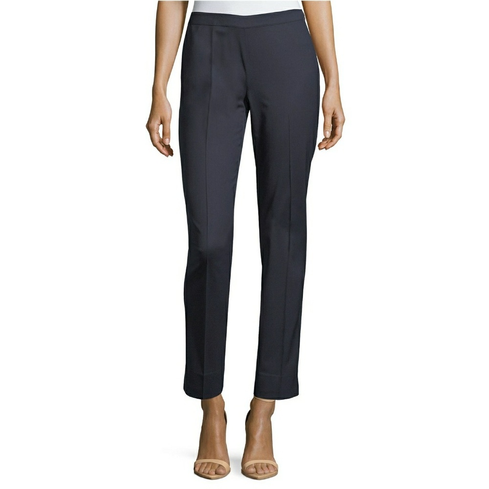 NWOT Lafayette 148 Navy Bleecker Wool Pants